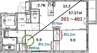 POMMERAIE北13条(ポムレ北13条)【301号室】の間取り