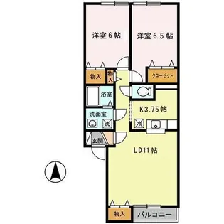 リベルテN35【1階】の間取り