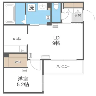 エフュート二十四軒【403号室】の間取り