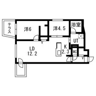 SORANO麻生(ソラノあさぶ)【1階】の間取り
