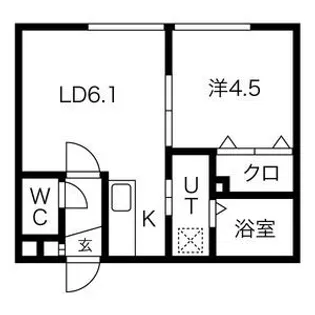 モンレーヴIII【205号室】の間取り