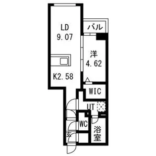 ピオネロ琴似【4階】の間取り