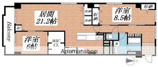 コープ北10条【501号室】の間取り