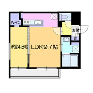 ラ・シュエット元町【4階】の間取り