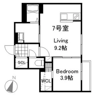 ラグランジュ元町【307号室】の間取り