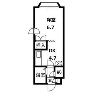 プレサント北8条B【208号室号室】の間取り