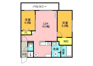 仮)北23東10MS【506号室】の間取り