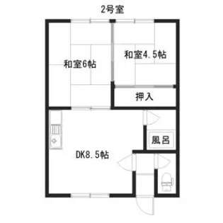 第4豊田マンション【2階】の間取り