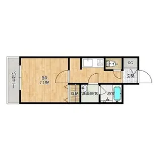 ALESIA北円山【5階】の間取り