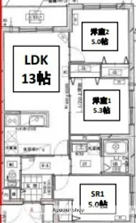 メニーズコート栄南プレミア【503号室】の間取り