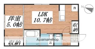 L’ETOILE DU NORD【302号室】の間取り