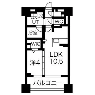 デュオヴェール札幌北大前グレイス【2階】の間取り