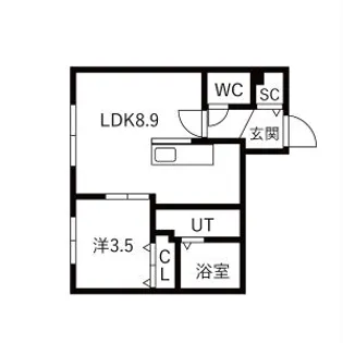 サクランシェ宮の沢【203号室】の間取り