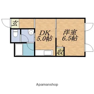 テンテラス【407号室】の間取り