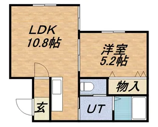 マイルーム北円山【4階】の間取り