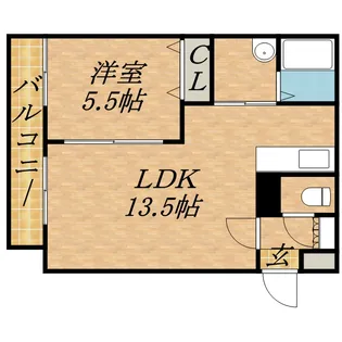 ラ・メール【301号室】の間取り
