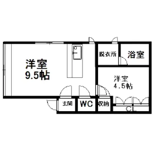 ソシアルトミイNO.73【6号室】の間取り