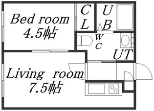 紅緒館【103号室】の間取り