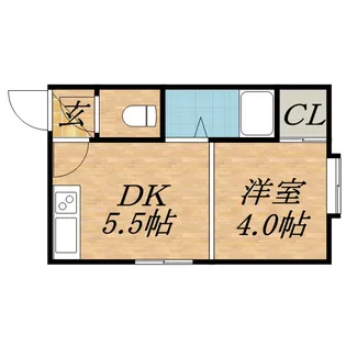 メゾンド・カンパーニュII【8号室】の間取り
