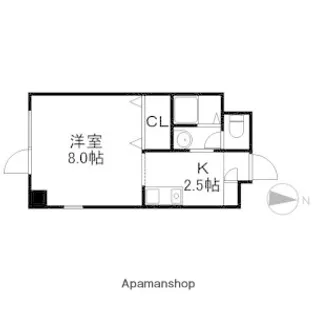 アミティN22【501号室】の間取り