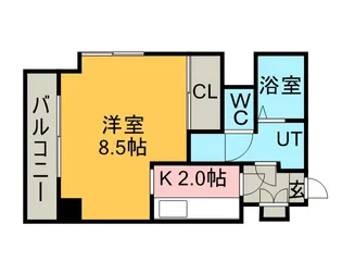 デュオ ヴェール【0204号室】の間取り