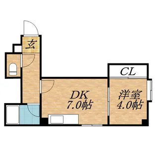 パルコート光星【4階】の間取り