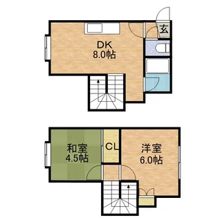 グレースハイム新川【106号室】の間取り