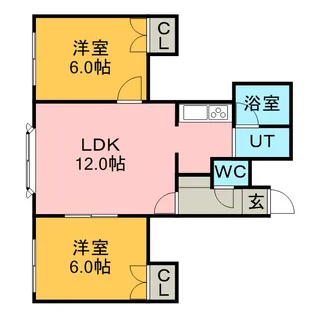 ステージ篠路【2階】の間取り