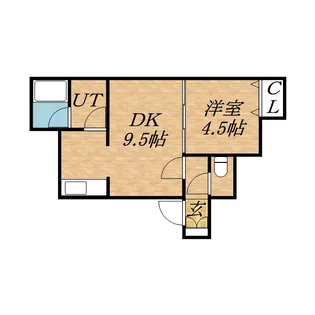 レジスタN10【105号室】の間取り