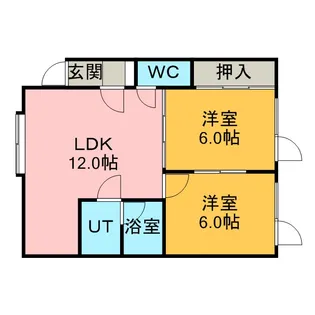 ゴールド五号館【101号室】の間取り