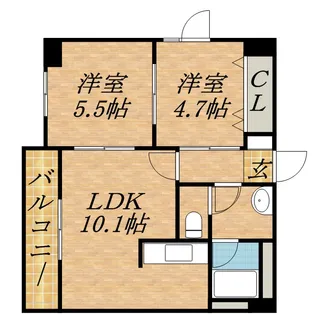 LEE北9条【10階】の間取り