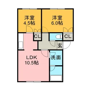 プラドール伏籠壱番館【2階】の間取り