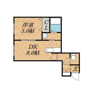 オリヴェイラ【102号室】の間取り