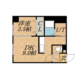 コートS&R【302号室】の間取り