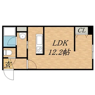 コートS&R【201号室】の間取り