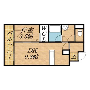ロコマージョ【302号室】の間取り