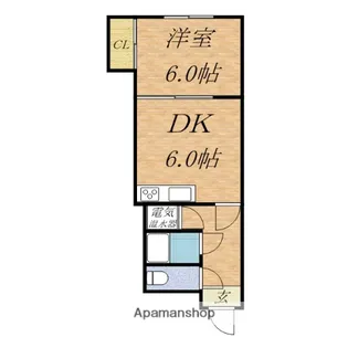 ファッションコーポラス【204号室】の間取り
