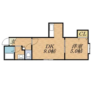 フォート・デルッシ4・1【106号室】の間取り