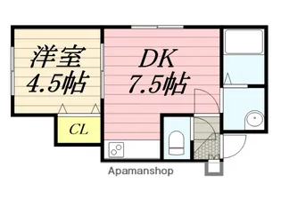 麻生一番ハイツ【3階】の間取り