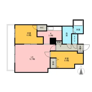 サムティタワーN26・エルム北26条【15階】の間取り