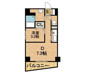 札幌レジデンス植物園【703号室】の間取り