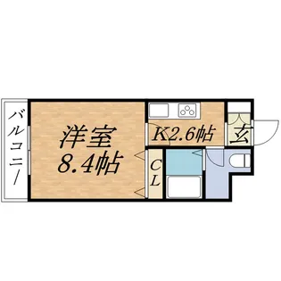 レジディア北三条【2階】の間取り