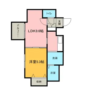 レジディア桑園【1002号室】の間取り