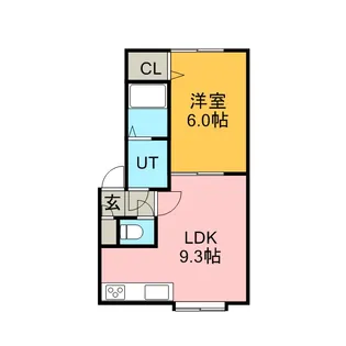 プレシャスコート百合が原【106号室】の間取り