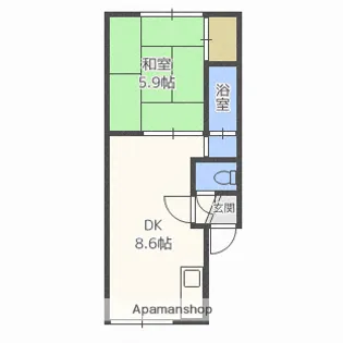 コートブランシェ【3階】の間取り