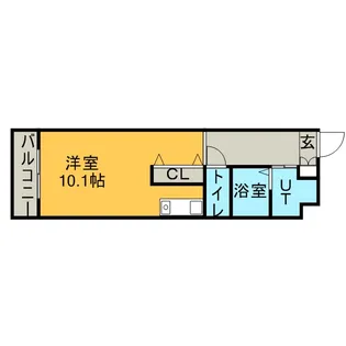 ピアッツァⅡ【417号室】の間取り