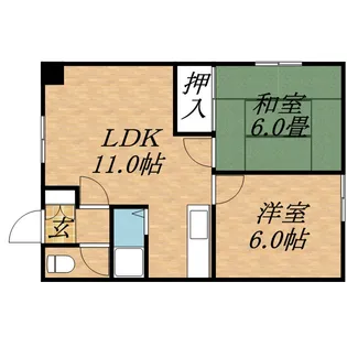 カーサ本町【201号室】の間取り