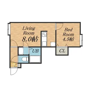 金盛マンション D棟【1階】の間取り