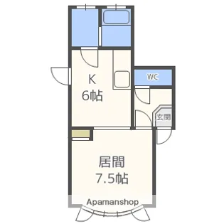 マンション川合【3階】の間取り