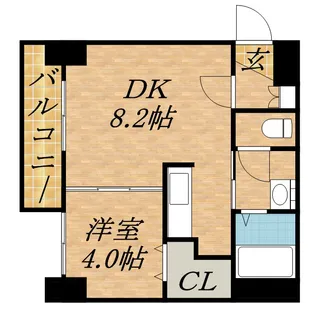 VILLAGE北大通壱番館【00701号室】の間取り